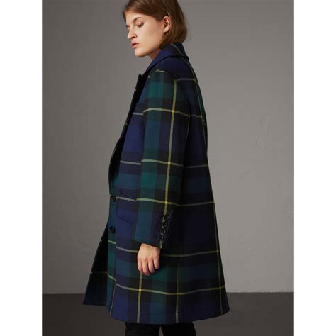 tartan burberry coat